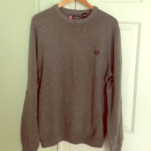 CHAPS Gray Knitted Sweater, size L